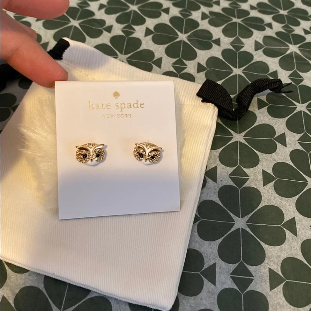 Kate Spade Star Bright Owl Reversible Earrings